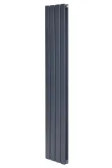 Дизайнерский вертикальный радиатор отопления ARTTIDESIGN Livorno II 4/1800/272/50 серый матовый
